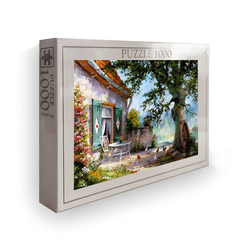 Casse-tête 1000 pièces, 26,8 po x 18,9 po | Conception 100% carton de haute qualité et éclatante | Parfait pour le plaisir en famille, le soulagement du stress et les jeux éducatifs | Cadeau pour adultes et enfants | Dimensions de la boîte: 13,2 po x 9,1 po x 2,0 po