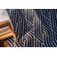 Tapis géométrique noir intérieur / extérieur-55341235