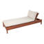 Chaise longue inclinable avec coussin Baghavann