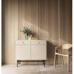 Divenos Two Door Sideboard With Drawers 104 cm Beige