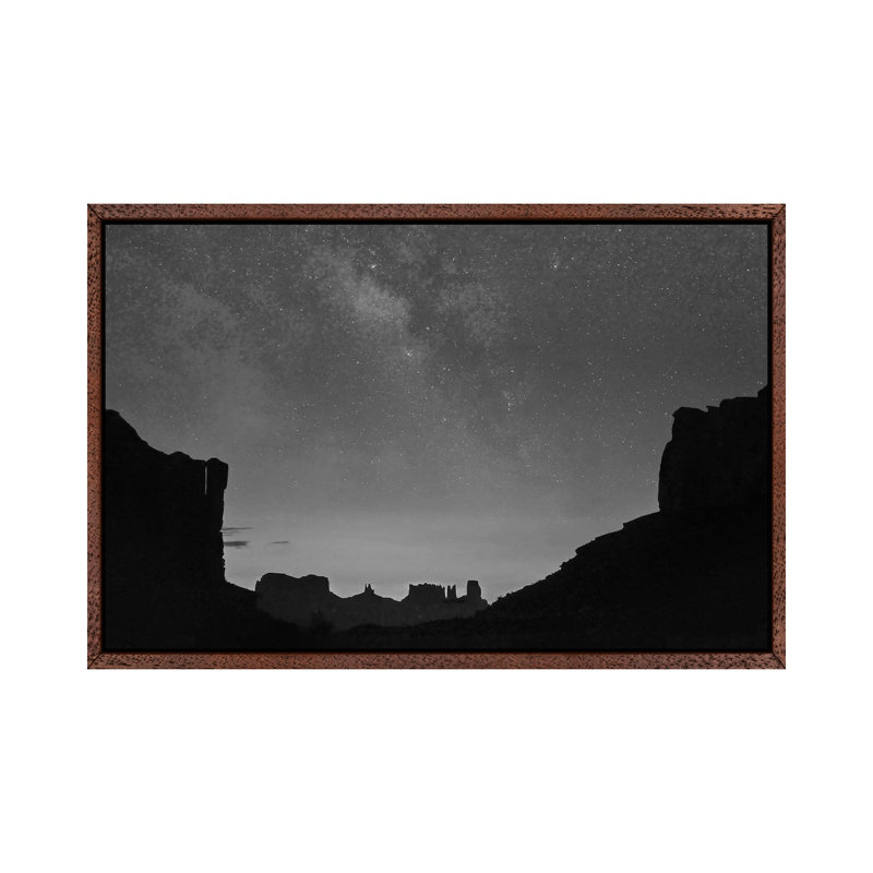 Milky Way over Moument Valley, Arizona 1 Piece Wall Art on Canvas, 66.04 cm H x 45.72 cm W, Classic Wood Framed