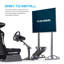 Meuble télé Playseat® PRO avec installation personnalisée, acier inoxydable