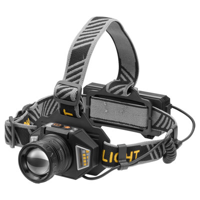 Rechargeable Headlamp Lightweight Bright LED Headlight 16 Lighting Modes