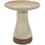 Baignoire pour oiseaux autoportante en céramique avec finition résistante aux rayons UV - beige Leominster-1159300120