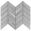 Kasol 11x13 Chevron Polished Mirrorerd Glass Mosaic Tile-822362133
