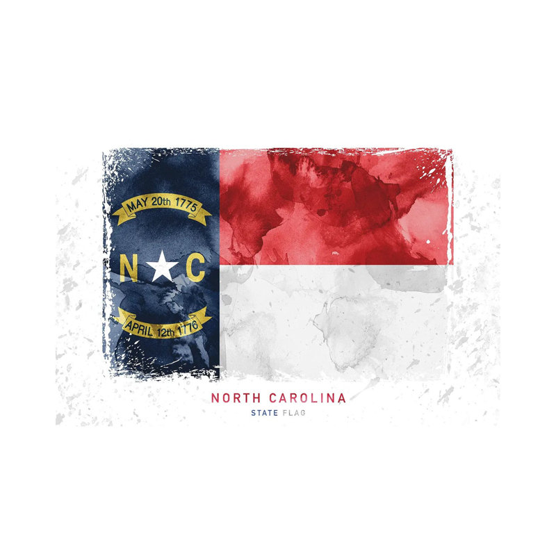 North Carolina - Wrapped Canvas Print, 20.32 cm H x 30.48 cm W