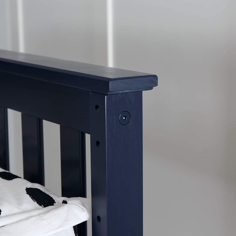 Bolin Kids Solid Wood Platform Bed, Blue, Full