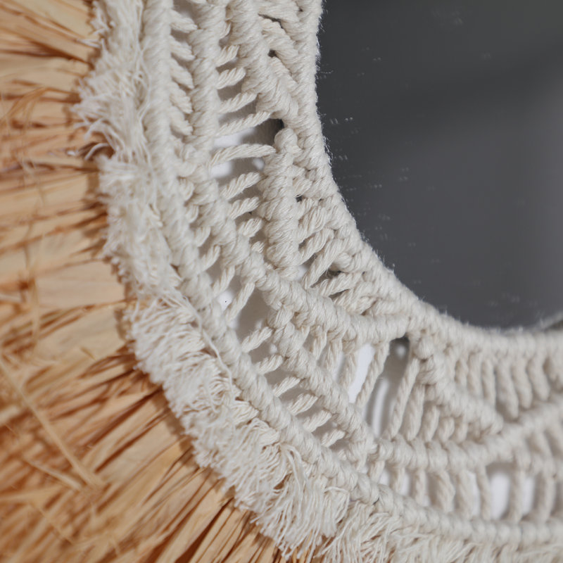 Julee Solid Wood Wall Mirror