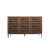 Farmhouse 47 in. W Sideboard Buffet Accent Storage Cabinet with Strip Skeleton Door and Adjustable shelves