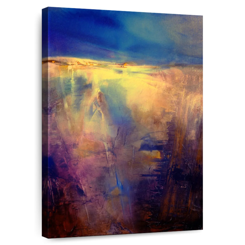 Avery Crossing Goldenes Land Vor Dunkelblauem Himmel, H 48 po x l 32 po