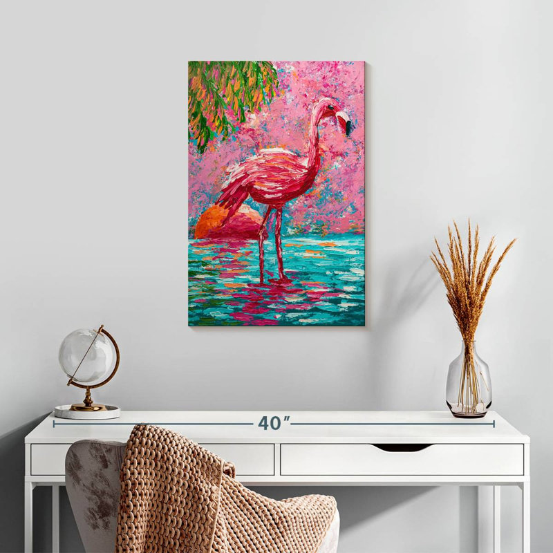 Flamant rose Brampt, H 24 po x l 16 po