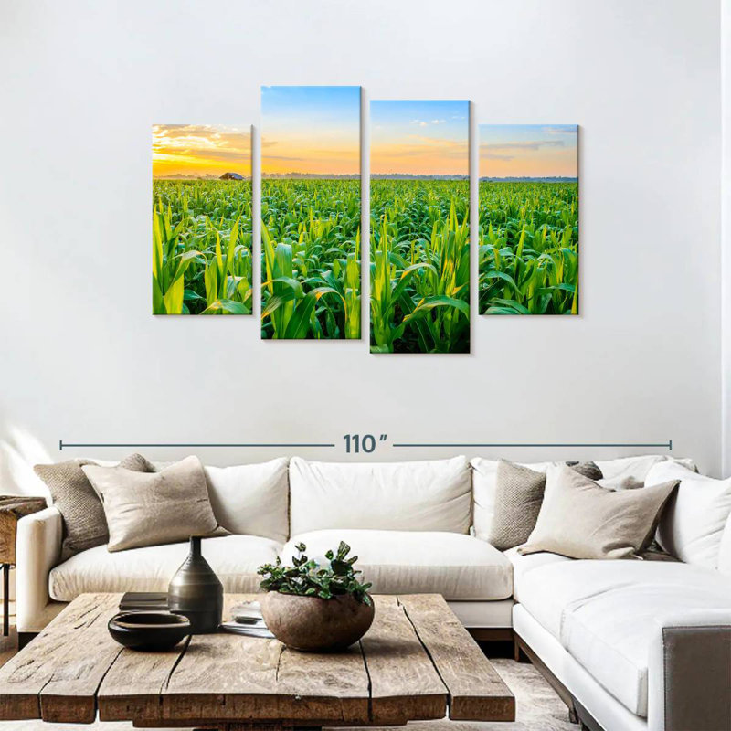 Alvord Corn Field Sunrise, 48" H x 75" W