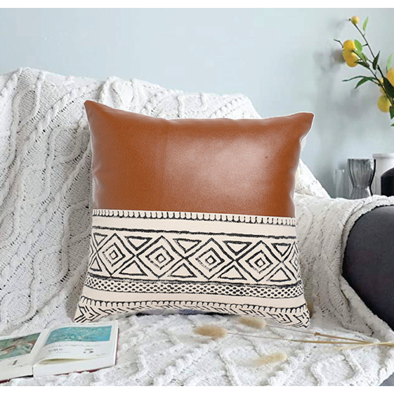 Kambre Patchwork Cotton Pillow Cover