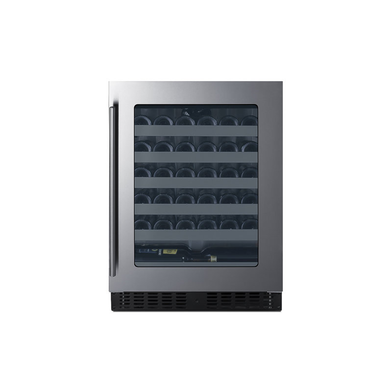 Summit Appliance Single Zone 23.38'' 33 Bottle Wine Refrigerator with Reversible Door