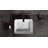 A&E Bath And Shower 14.5'' Glossy White Ceramic Rectangular Bathroom Sink