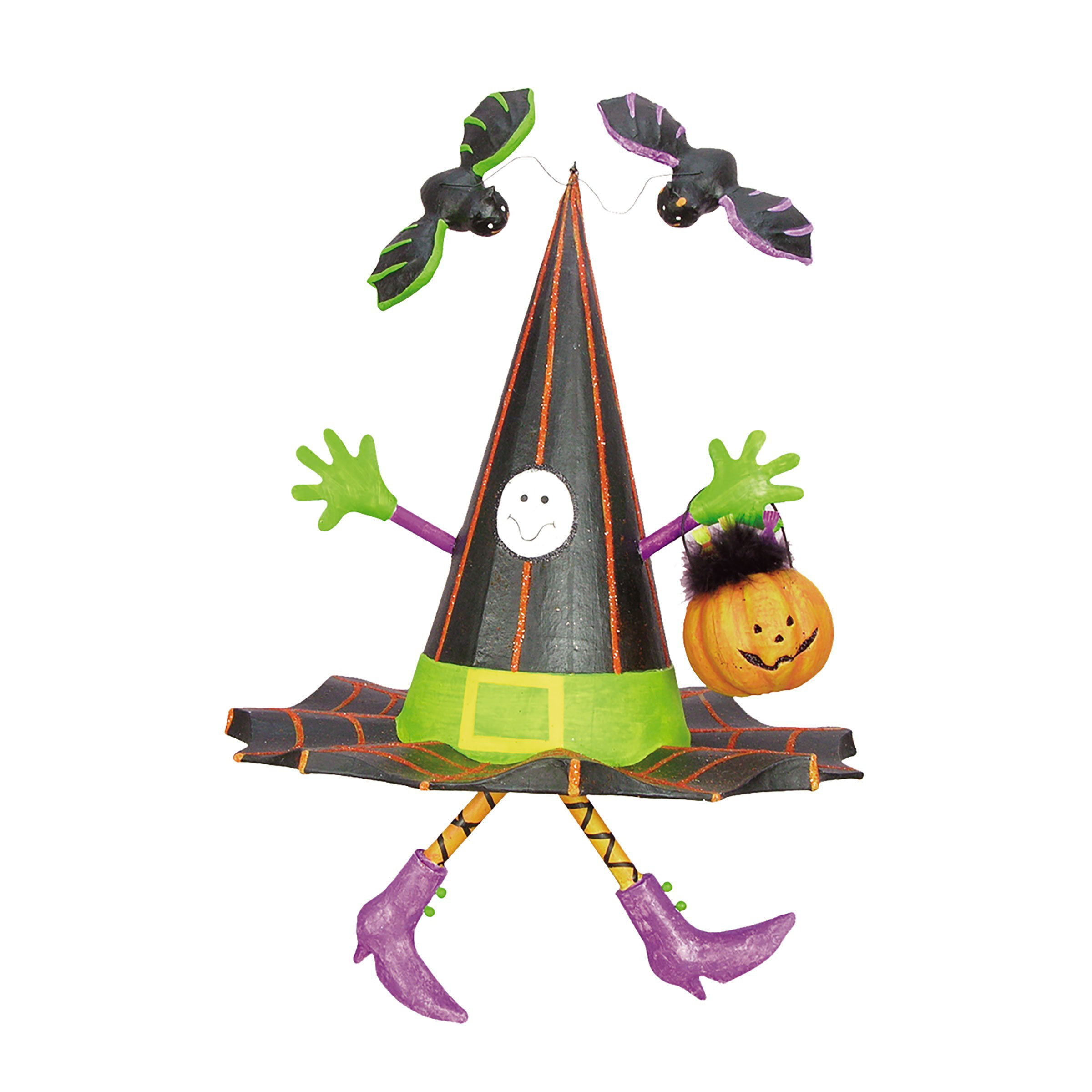 The Holiday Aisle® BooTique Hanging Black Witch Hat Spirit Halloween Display Decor Decoration