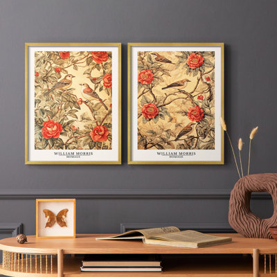 WM MORRIS Series CIII-Premium Framed Print -Ready to Hang - No Nails Required - No Nails Required