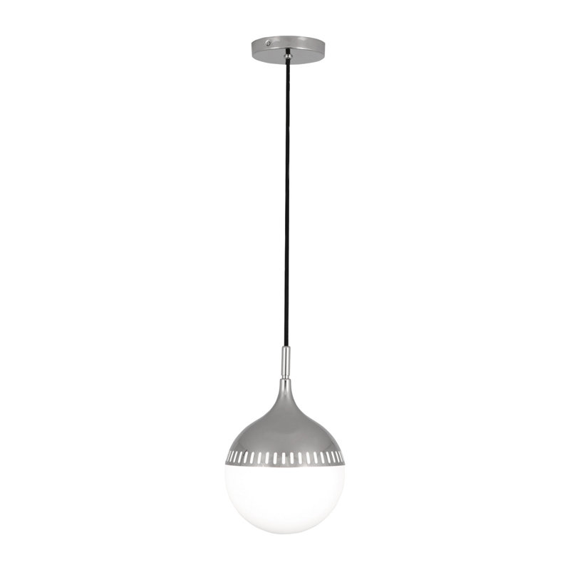 Rio 1 - Light Pendant, Antique Brass, 12" H x 8" W x 8" D