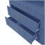 Buffet de cuisine traditionnel autoportant avec huche, grande armoire de rangement, tablettes réglables et tiroirs, bleu-65818677
