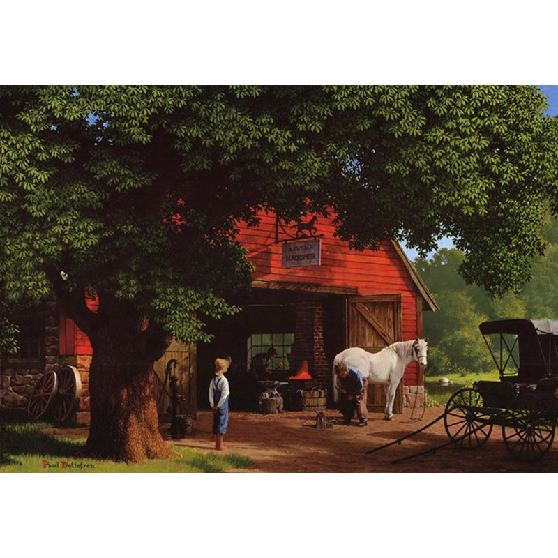 Horse and Buggy Days, H 13 po x l 18 po
