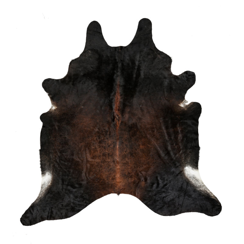 Myrtletown Animal Print Cowhide Flatweave 2cm X 1.75cm Area Rug