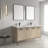 Dowell 60.9'' Rectangular Drop-In Double Bathroom Vanity Top with Overflow-74367427-74367428