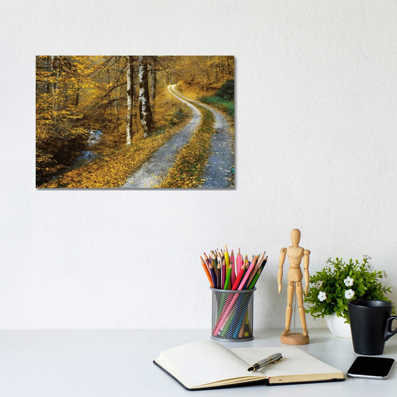 Winding Road by Lars Van De Goor - Wrapped Canvas Print, 20.32 cm H x 30.48 cm W