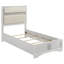 4 chambres pour lit simple, commode à sept tiroirs, poignées en cristal, miroir biseauté