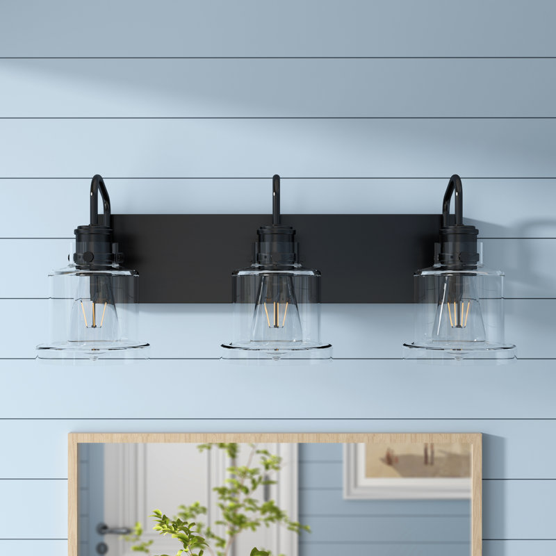 Beaupre 3 - Light Dimmable Vanity Light, Matte Black