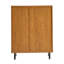 Armoire à chaussures avec portes à volets, armoire à chaussures à 6 niveaux avec tablettes réglables, range-chaussures moderne en bois pour hall d'entrée, couloir, placard, salon, noyer-1720359441