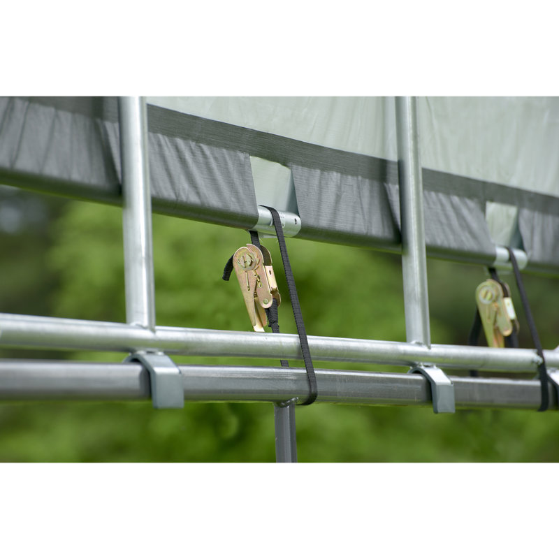 Corral Shelter Livestock Shade 10 x 10 ft. Powder Coated Green