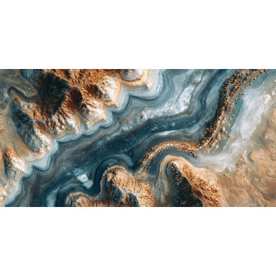 «Mineral River Flow», art mural sur toile tendue