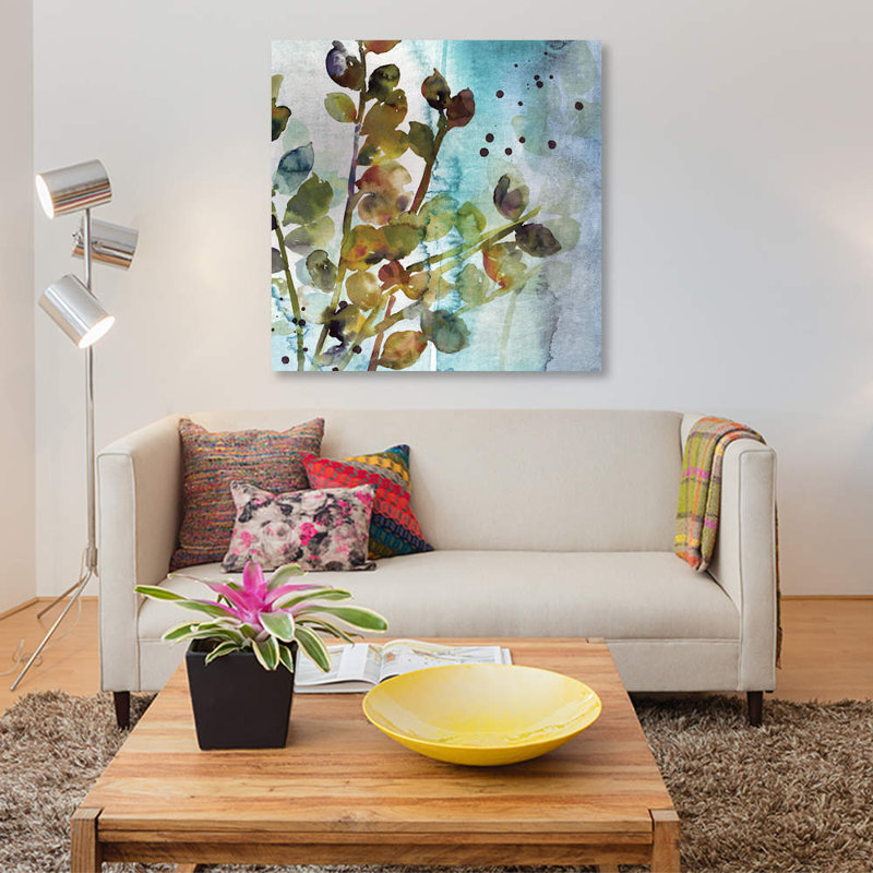 Reproduction sur toile «intérieur I», H 12 po x l 12 po x P 1,5 po, Toile tendue, Pas de tapis
