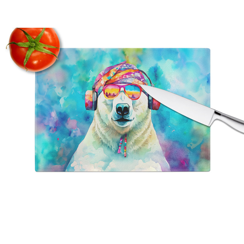 Planche à découper en verre Hippie Animal