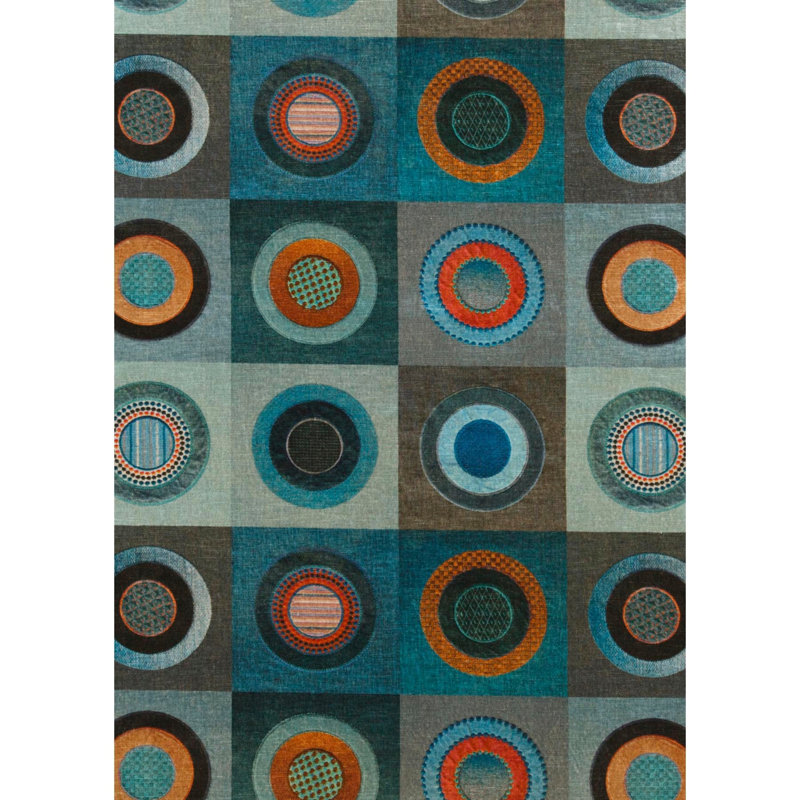 Festival Dress Circle Performance Fabric, Teal