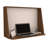 41" Brown Wall Mounted Floating Desk-757644720