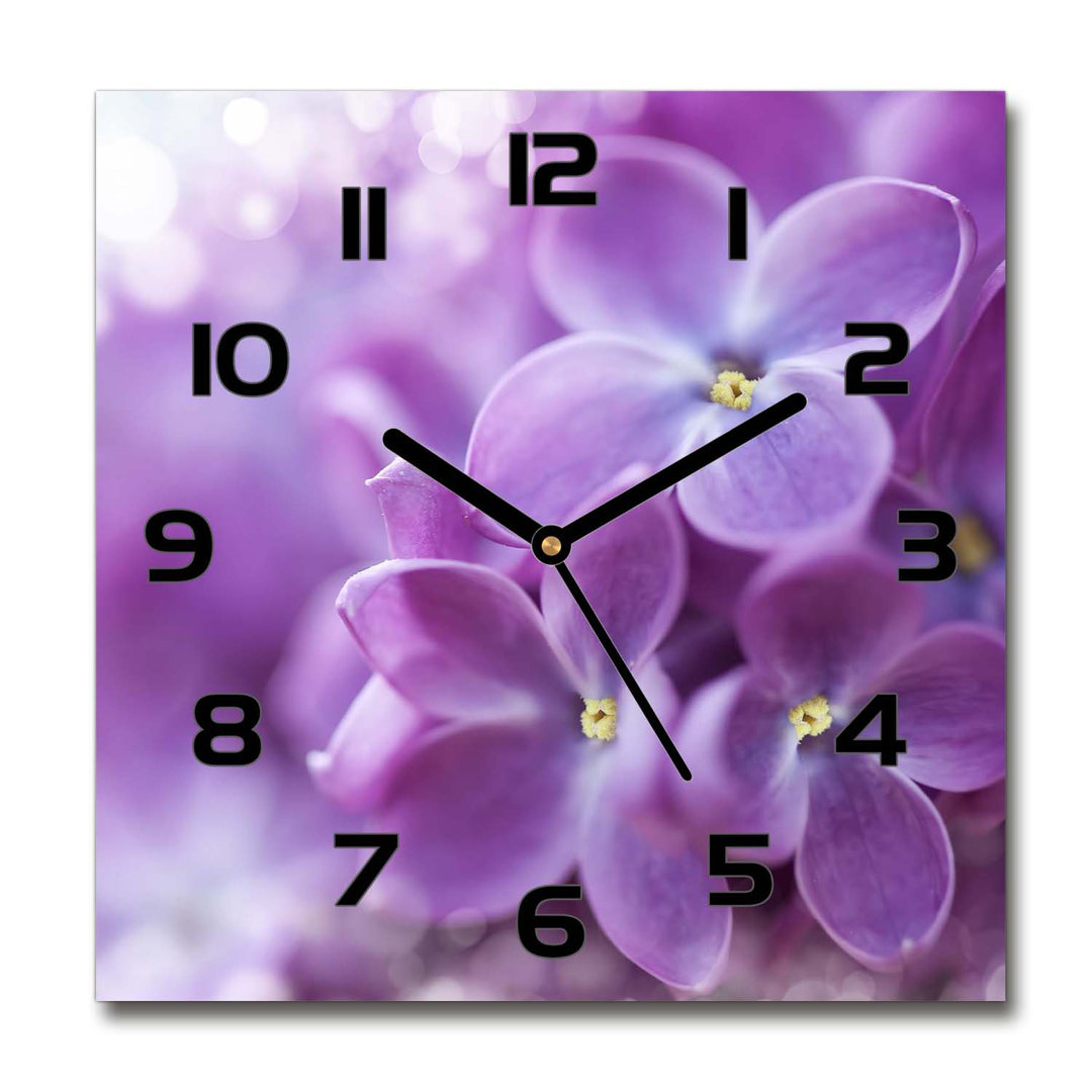 Analoge Wanduhr Lilac Flowers 60 cm Geräuschlos