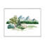 «Trees Bush Grass In Wild Landscape», peinture sur toile-67417612-67417607