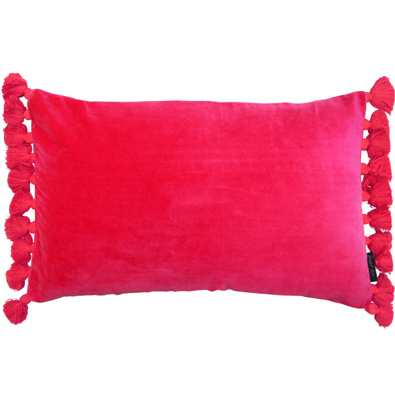 Terhune Rectangular Lumbar Cushion, Fuchsia Pink