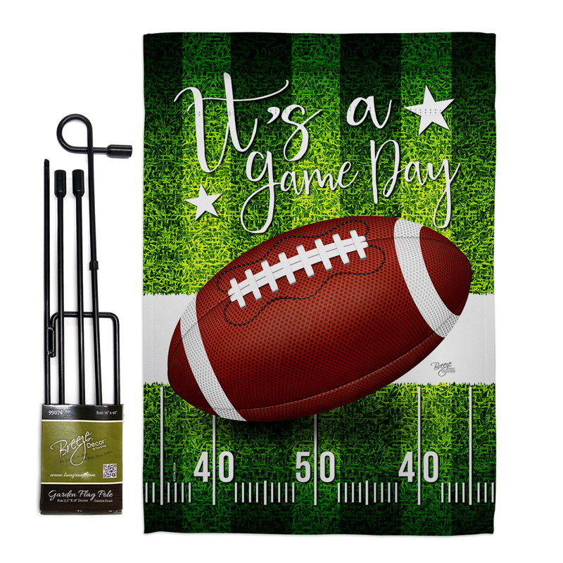 Double Sided 18.5'' H x 13'' W Polyester Flag Set