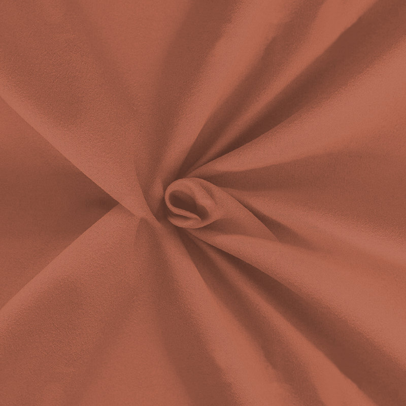 40 cm Soft Brushed Microfiber Extra Deep Fitted Sheet, Super King (6'), Rust