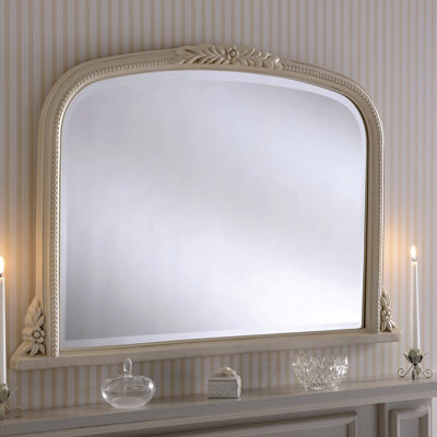 Arched Beaded Kalmar Overmantle Mirror