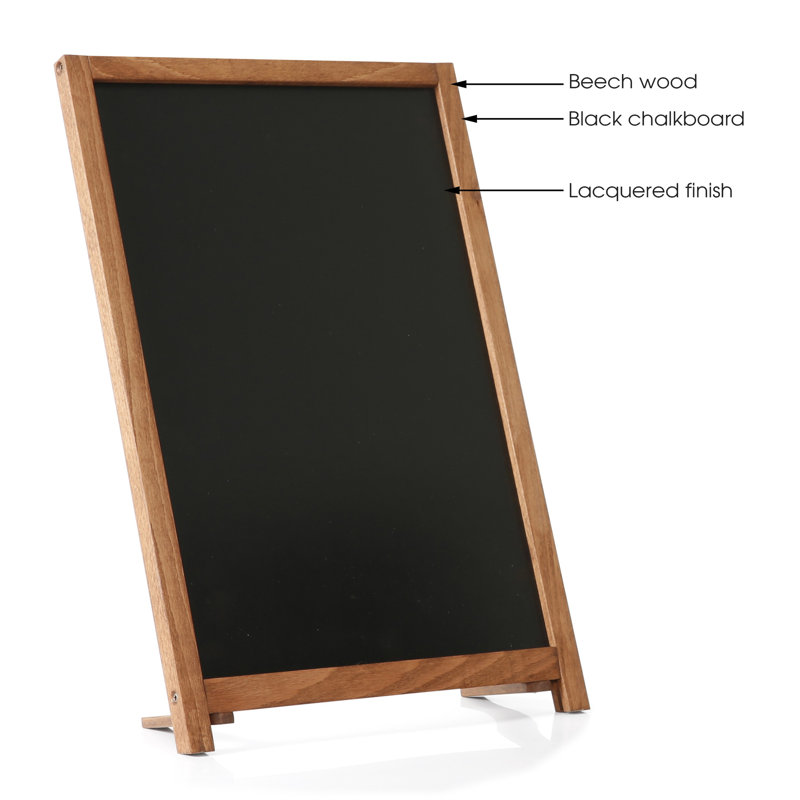 MT Displays No Fiberboard Freestanding Chalkboard, 19.5'' x  12''