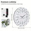 Horloge murale 32 po avec miroir