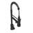 19" Single Handle Matt Black Kitchen Faucet - Stainless Steel 304 Construction, Ideal For Home Bathrooms Finish 304, Modern Design Residential-1541941534