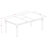 9 Piece Dining Room Furniture Set Includes a Rectangle Kitchen Table with Butterfly Leaf and 8 Dining Chairs, 42x78 Inch, Linen White-2095141199-2041030552