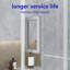 Porte de douche coulissante simple sans cadre l 56 à 60 po x H 60 po, verre trempé Sgcc épais de 1/4 po (6 mm), salle de bain / hôtel / appartement-121957771