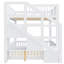 Lit superposé bas double avec escalier de rangement-129748033