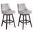 Wasser Solid Wood Upholstered Swivel Barstool With Fabric Seat-550048385-555857399-555857398