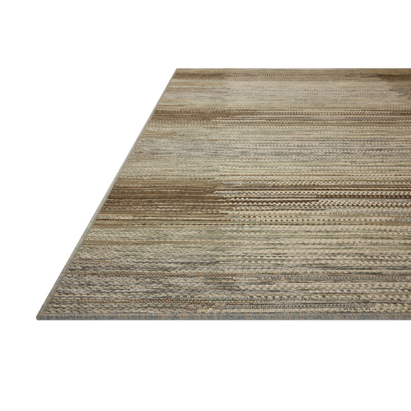 Loloi Saylor Earth / Natural Indoor/Outdoor Area Rug, Rectangle 6'3" x 9'2"